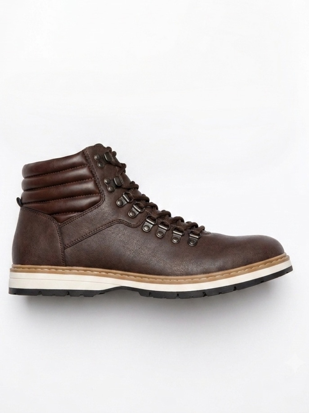 Men's Nautica Brown Leather Lace-Up Boot Sz 13 NWOT